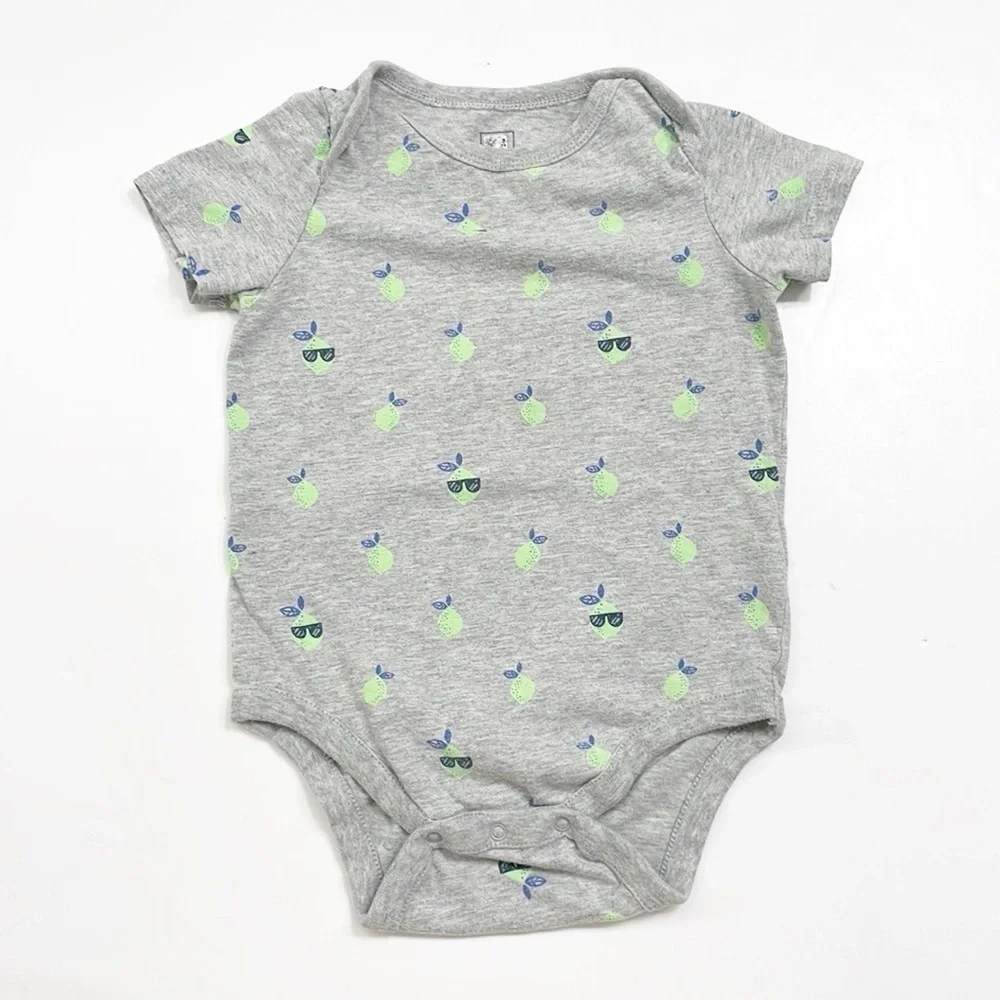 Fruit print baby bodysuit